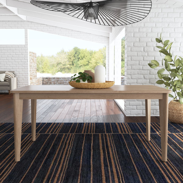 Beachcrest Home Landeros Rectangular 66'' L x 36'' W Dining Table ...